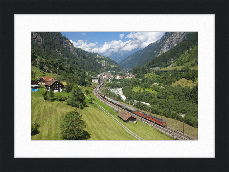SBB Re 6-6 Re 4-4 Gurtnellen - Great Pictures Framed