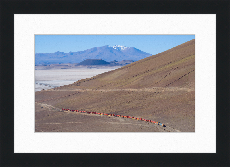 Trains on the Salar de Carcote - Great Pictures Framed