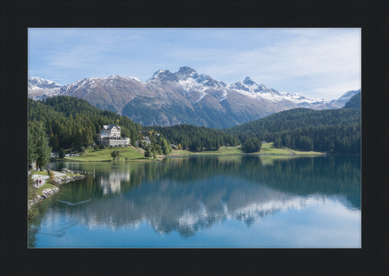 Sankt Moritz Lake Piz Muragl - Great Pictures Framed