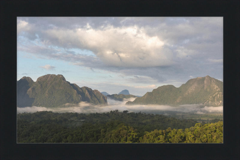 View from Mount Nam Xay, Vang Vieng, Laos - Great Pictures Framed