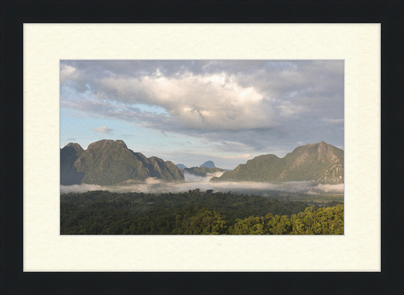 View from Mount Nam Xay, Vang Vieng, Laos - Great Pictures Framed