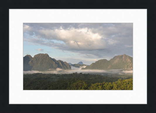 View from Mount Nam Xay, Vang Vieng, Laos - Great Pictures Framed