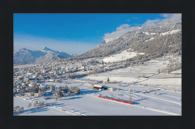 RhB ABe 8-12 Malans Winter - Great Pictures Framed