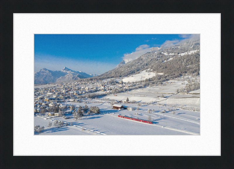 RhB ABe 8-12 Malans Winter - Great Pictures Framed
