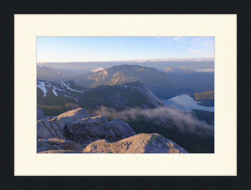 Mørsvikbotn Seen from Blåfjell - Great Pictures Framed