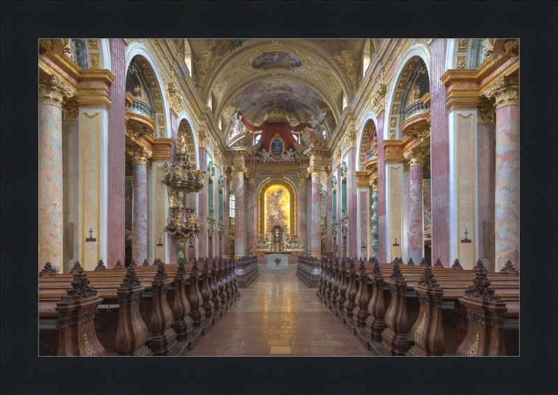 Interior View of the Jesuit Church in Vienna, Austria - Great Pictures Framed