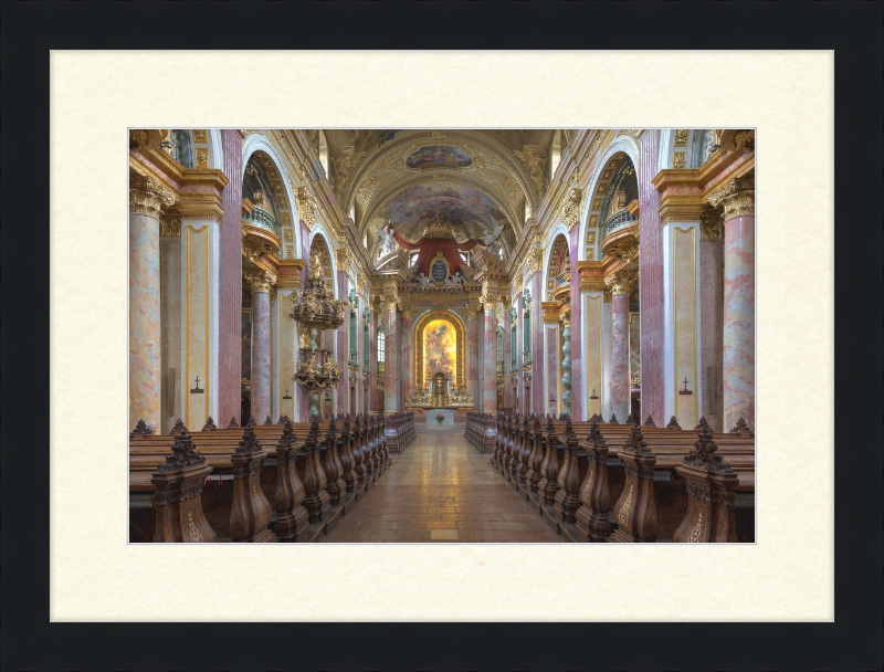 Interior View of the Jesuit Church in Vienna, Austria - Great Pictures Framed