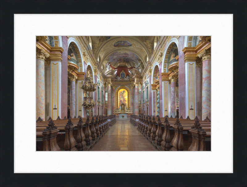 Interior View of the Jesuit Church in Vienna, Austria - Great Pictures Framed