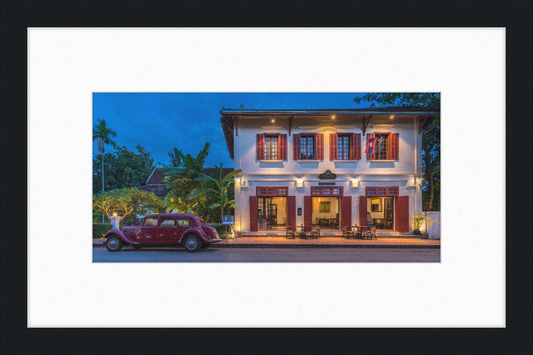 Red Citroen in Luang Prabang - Great Pictures Framed