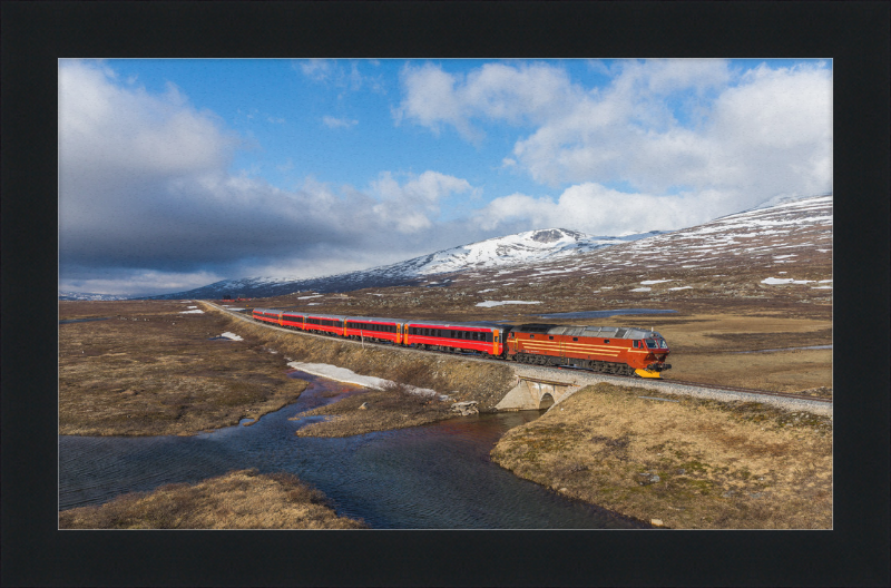 NSB Di 4 Nattog Saltfjellet - Great Pictures Framed