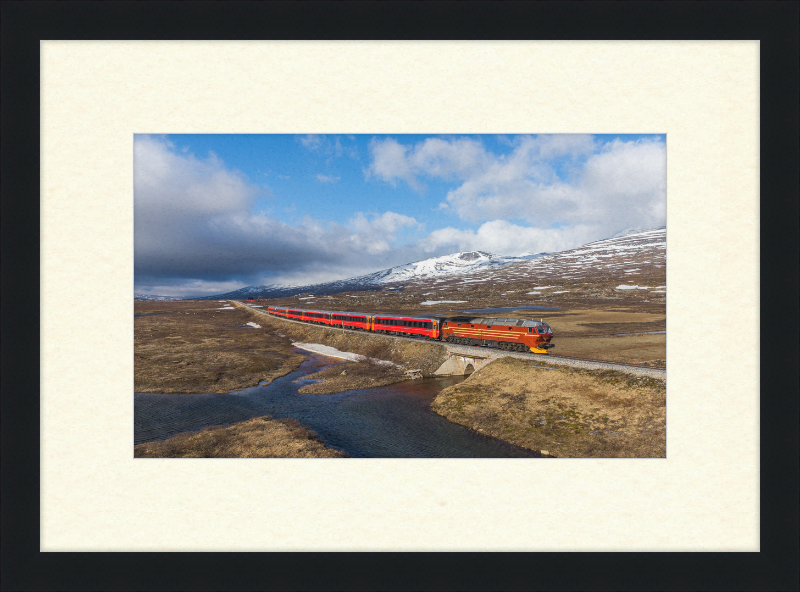NSB Di 4 Nattog Saltfjellet - Great Pictures Framed