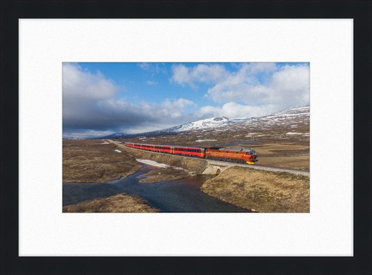 NSB Di 4 Nattog Saltfjellet - Great Pictures Framed