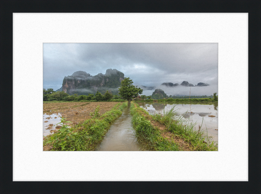 A Stream in the Countryside of Vang in Norway - Great Pictures Framed