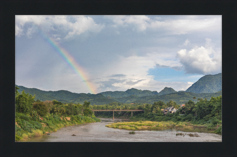 The Old Bridge of Luang Prabang, Laos - Great Pictures Framed
