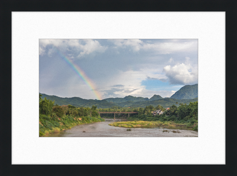 The Old Bridge of Luang Prabang, Laos - Great Pictures Framed