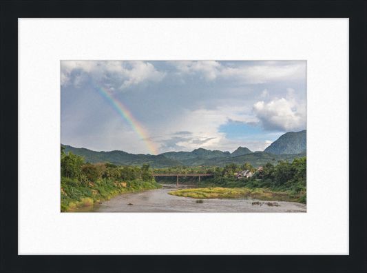 The Old Bridge of Luang Prabang, Laos - Great Pictures Framed