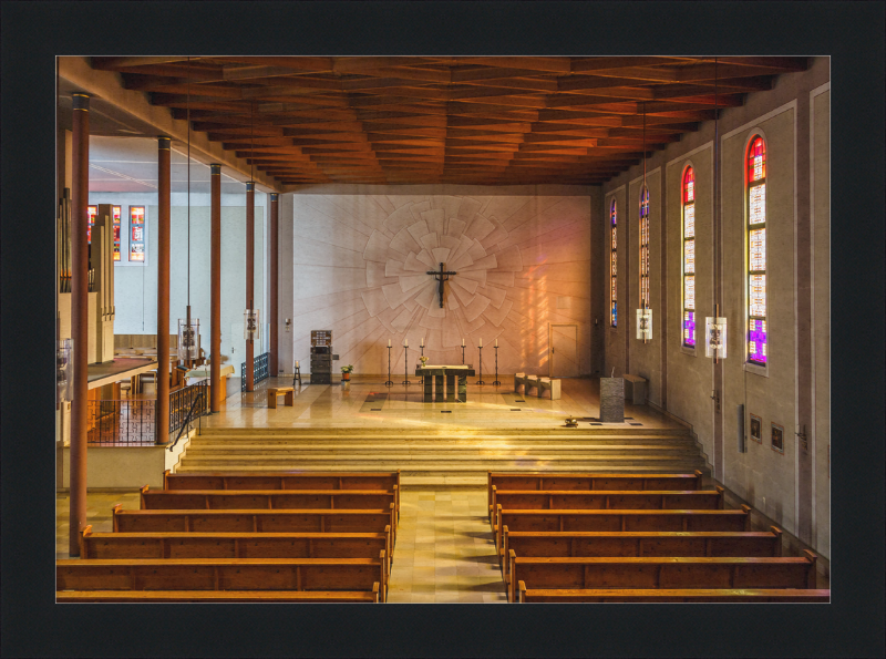The Interior of BMV Church in Essen, Germany - Great Pictures Framed