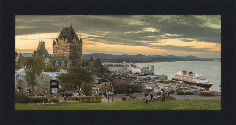 Château Frontenac and Surrounding City - Great Pictures Framed