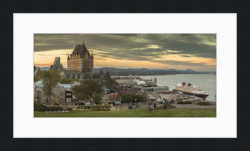 Château Frontenac and Surrounding City - Great Pictures Framed