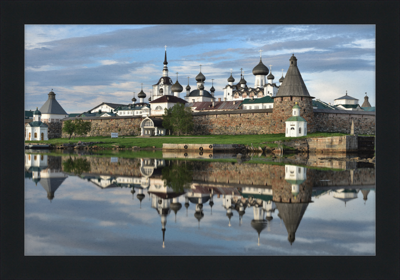 Fortress Wall and Domes of the Cathedrals of the Solovetsky Monastery - Great Pictures Framed