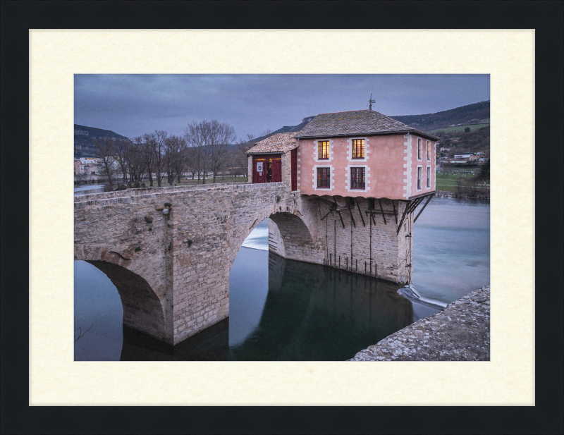 Mill on the Old Bridge in Millau - Great Pictures Framed