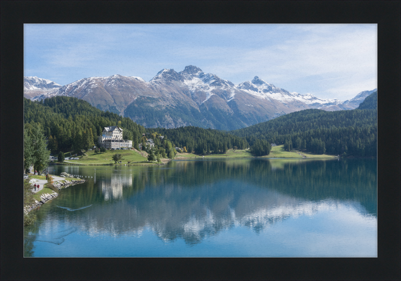 Sankt Moritz Lake Piz Muragl - Great Pictures Framed