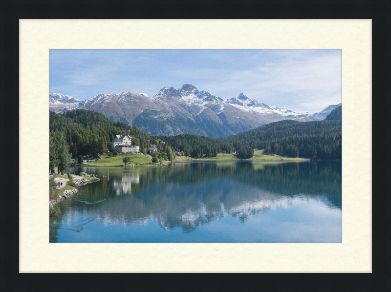 Sankt Moritz Lake Piz Muragl - Great Pictures Framed