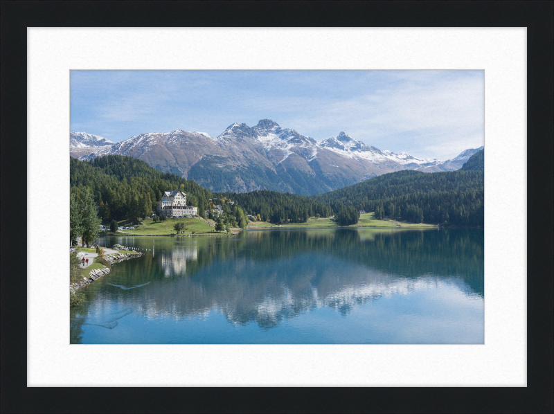 Sankt Moritz Lake Piz Muragl - Great Pictures Framed