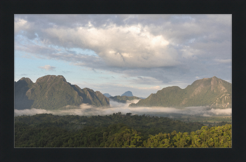 View from Mount Nam Xay, Vang Vieng, Laos - Great Pictures Framed