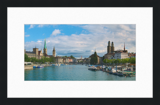 Zürich view Quaibrücke - Great Pictures Framed