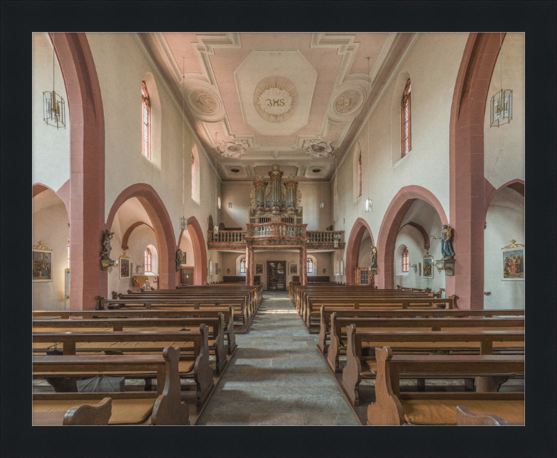 Mariä Geburt, Höchberg, Nave and Organ - Great Pictures Framed