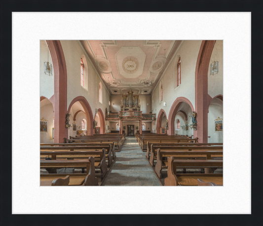 Mariä Geburt, Höchberg, Nave and Organ - Great Pictures Framed