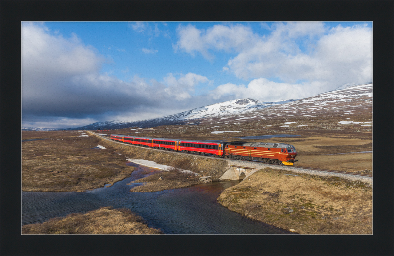 NSB Di 4 Nattog Saltfjellet - Great Pictures Framed