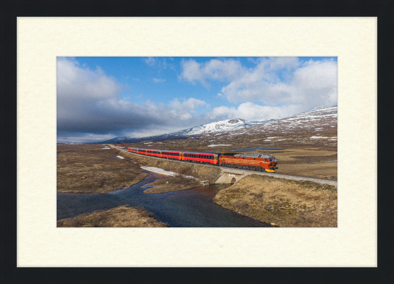 NSB Di 4 Nattog Saltfjellet - Great Pictures Framed