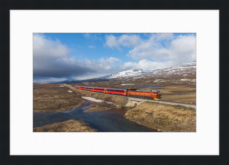 NSB Di 4 Nattog Saltfjellet - Great Pictures Framed