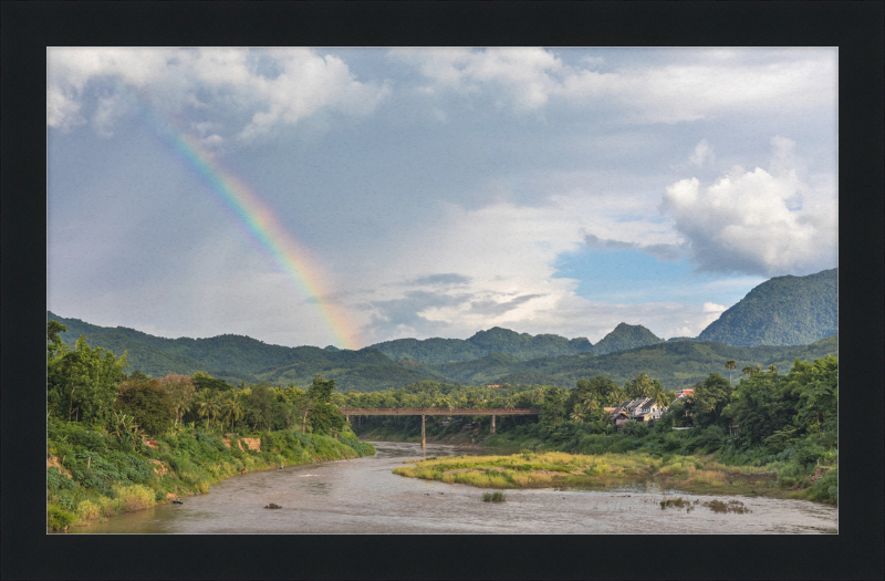 The Old Bridge of Luang Prabang, Laos - Great Pictures Framed