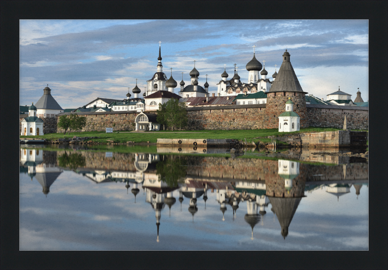 Fortress Wall and Domes of the Cathedrals of the Solovetsky Monastery - Great Pictures Framed