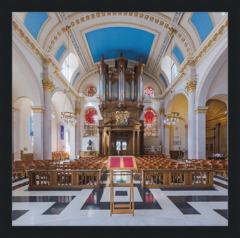 St Mary-le-Bow Church Interior 2, London, UK - Great Pictures Framed