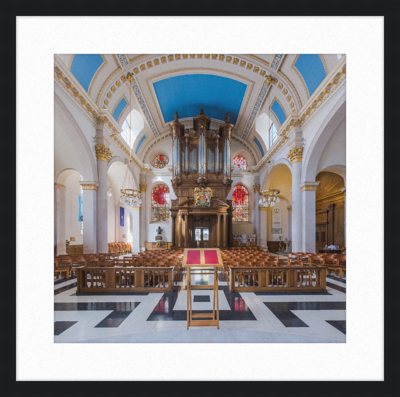 St Mary-le-Bow Church Interior 2, London, UK - Great Pictures Framed