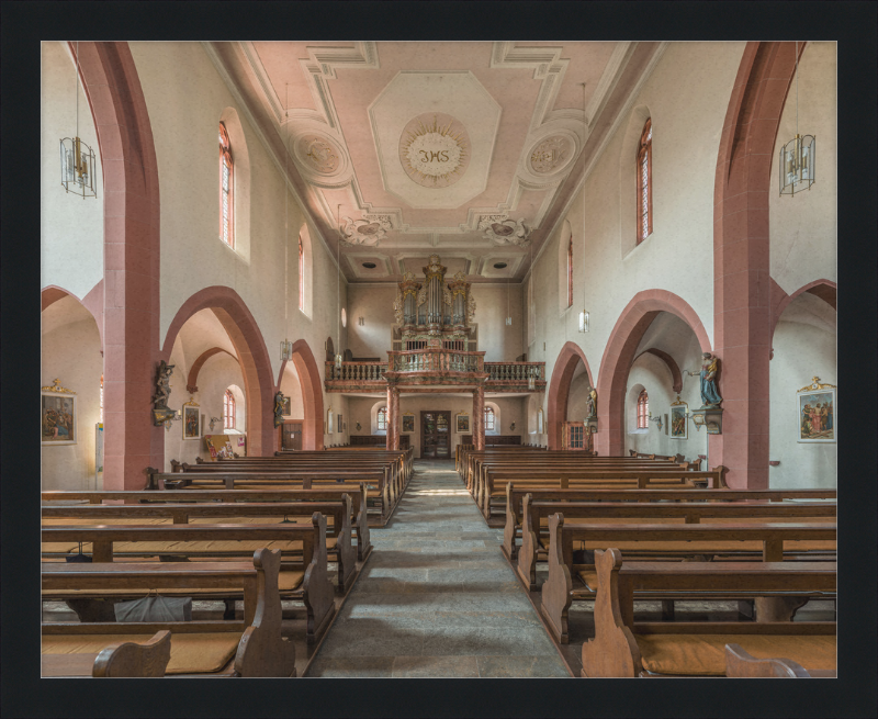 Mariä Geburt, Höchberg, Nave and Organ - Great Pictures Framed