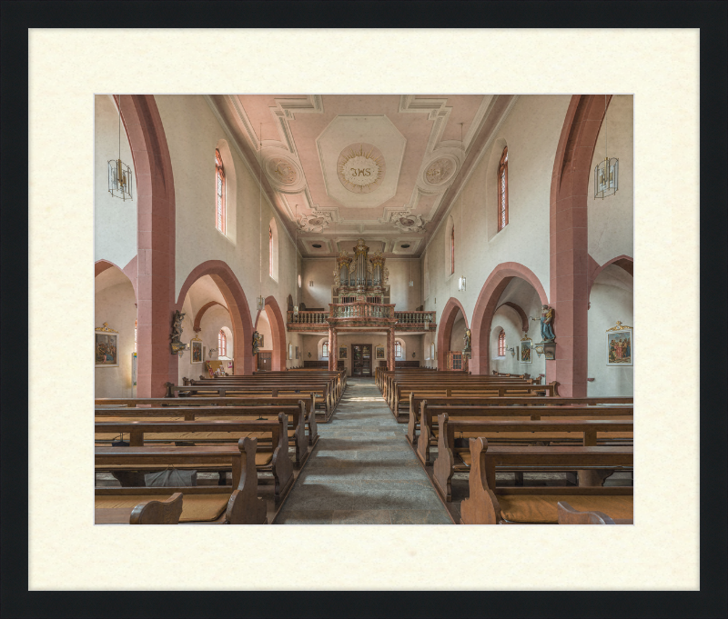 Mariä Geburt, Höchberg, Nave and Organ - Great Pictures Framed
