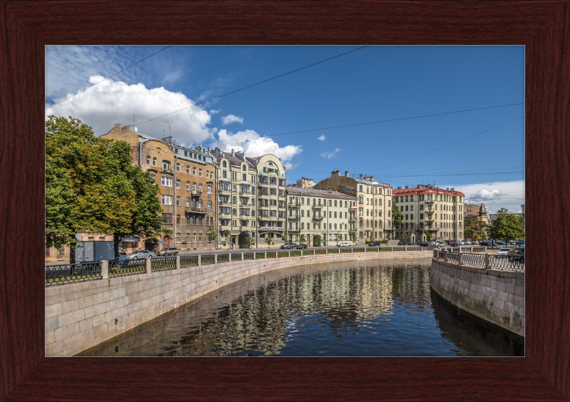 Karpovka River Embankment - Great Pictures Framed