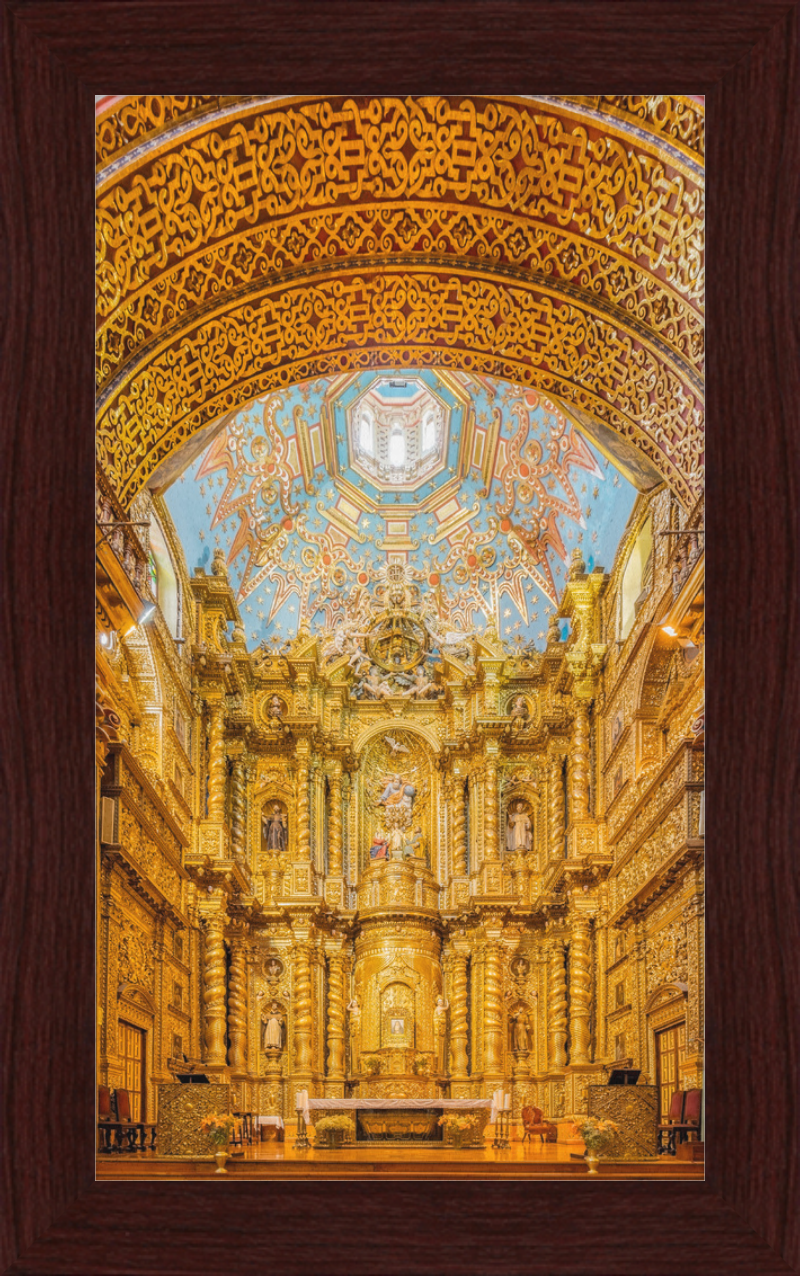 The Glorious Gold-Leafed Interiors of Iglesia de La Compañía, Quito - Great Pictures Framed
