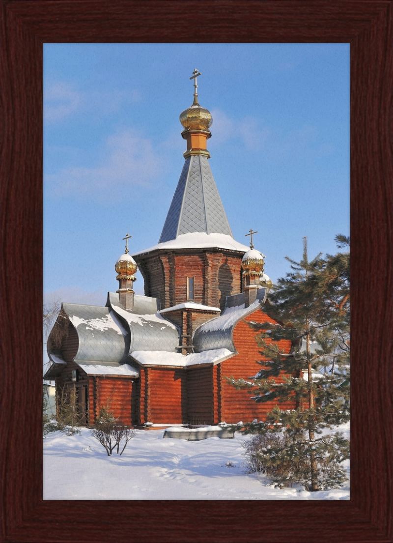 The Church of the Iviron Theotokos in Zhukovsky, Moscow Oblast. - Great Pictures Framed