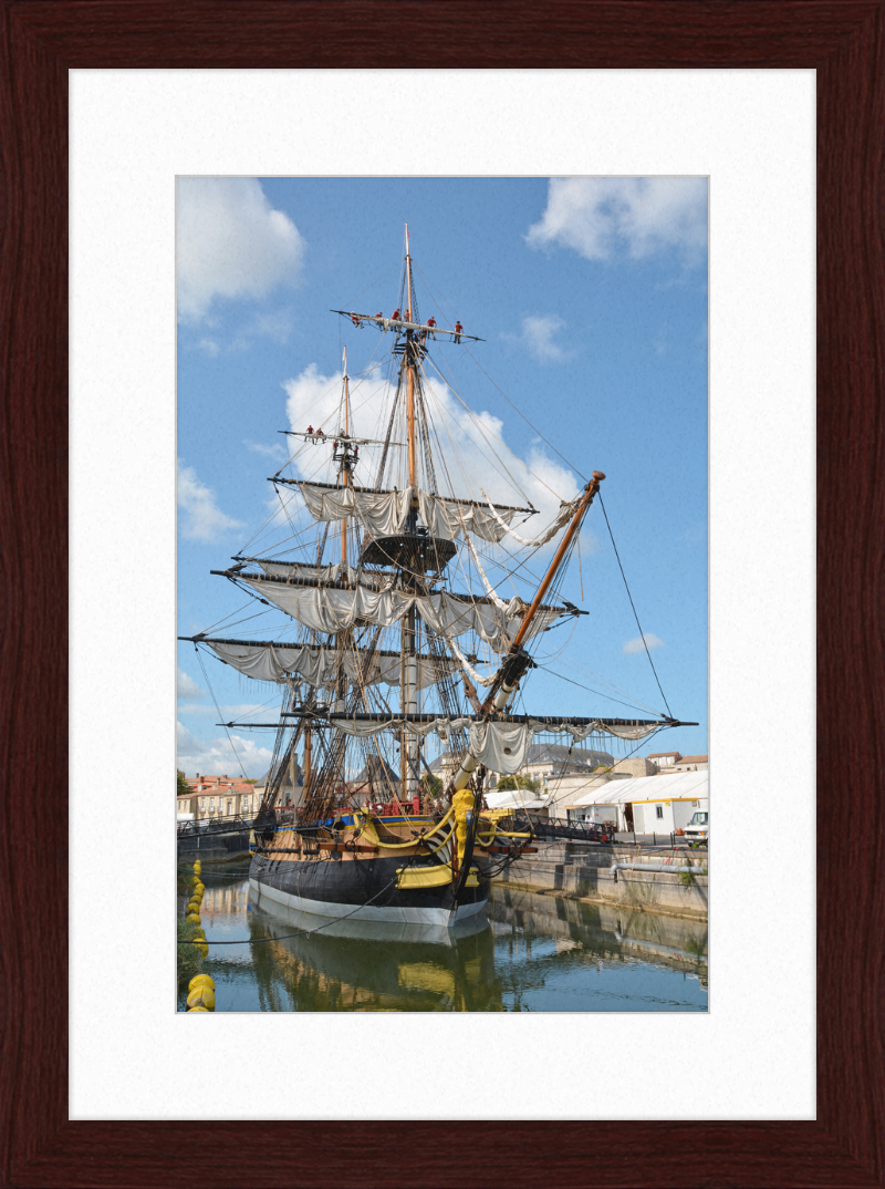 The Frégate-Hermione - Great Pictures Framed