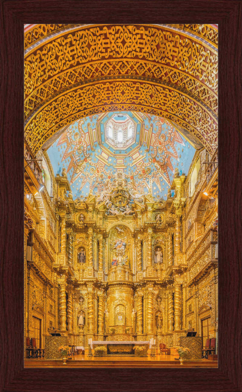 The Glorious Gold-Leafed Interiors of Iglesia de La Compañía, Quito - Great Pictures Framed