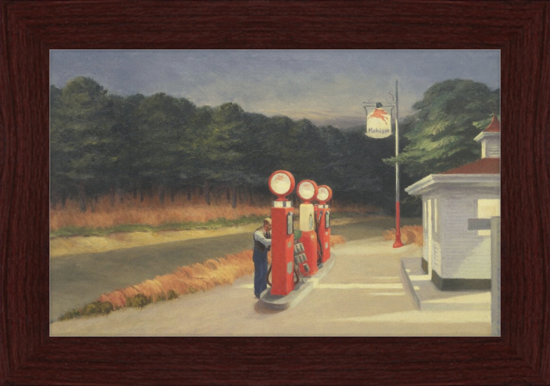 Gas by Edward Hopper - Great Pictures Framed