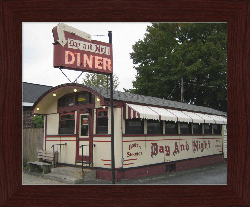 The Day and Night Diner - Great Pictures Framed