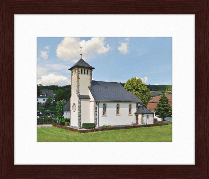 Katholische Kirche Helminghausen - Great Pictures Framed