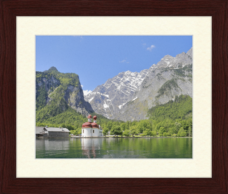 Koenigssee - St. Bartholomew's Church - Great Pictures Framed